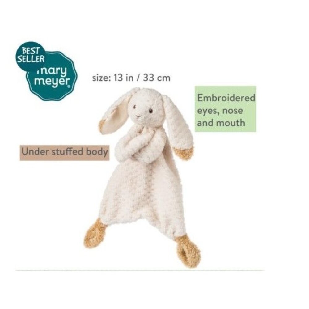 Mary Meyer Lovey Soft Toy Oatmeal Bunny Rabbit Security Blanket